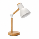 Nordic Wooden Desk Lamp Rubberwood Base Adjustable Head