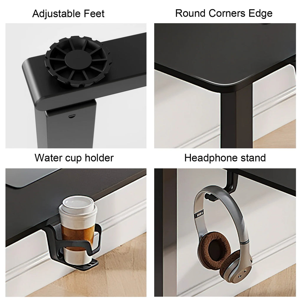 L Shaped Electric Standing Desk with Dual Motor Adjustment