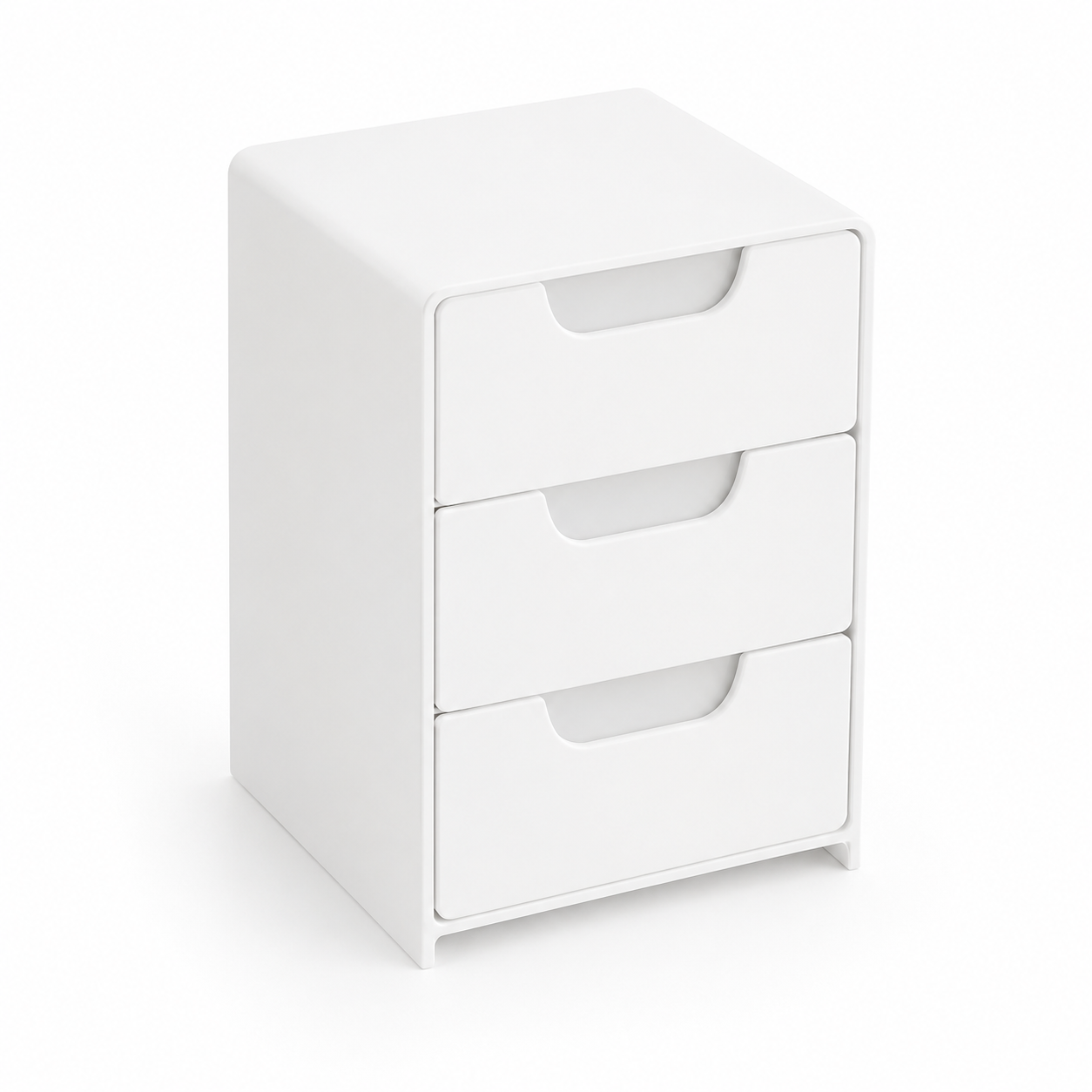 1pc 3 Tier Desktop Organizer With Drawers, Plastic