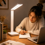LumaFold LED Desk Lamp Touch Control Foldable Design