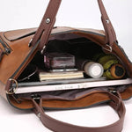 Cora Carry Office Tote Bag Leather Look Zip Top