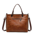 Cora Carry Office Tote Bag Leather Look Zip Top