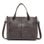 Cora Carry Office Tote Bag Leather Look Zip Top