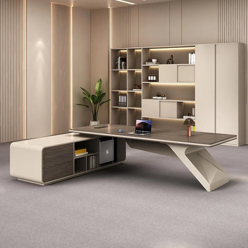Minimalist Executive Office Desk for Organized Workspaces