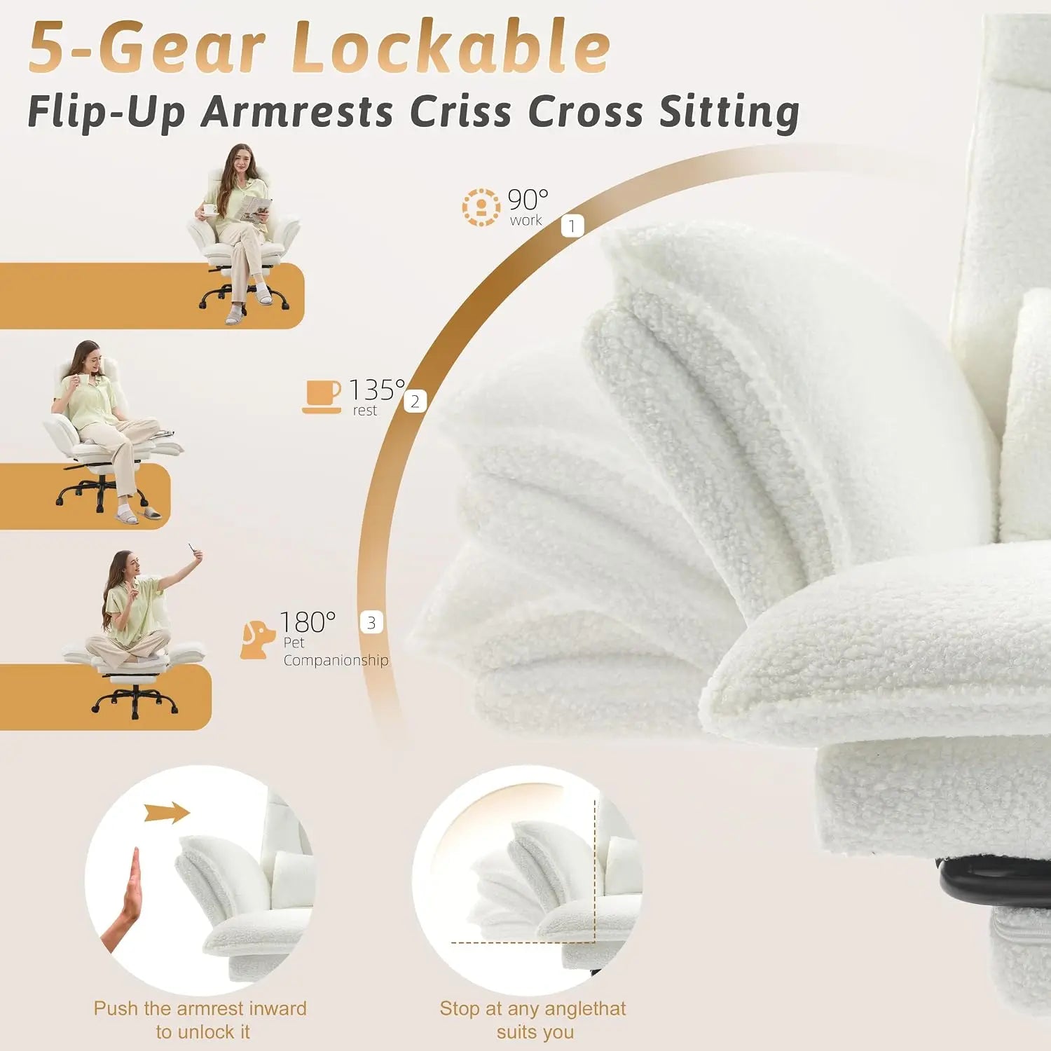 Big and Tall Executive Reclining Office Chair with Footrest