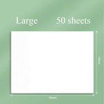 Transparent Sticky Note Pads PET Clear 50 Sheet Set