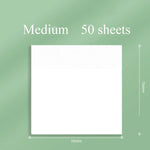 Transparent Sticky Note Pads PET Clear 50 Sheet Set