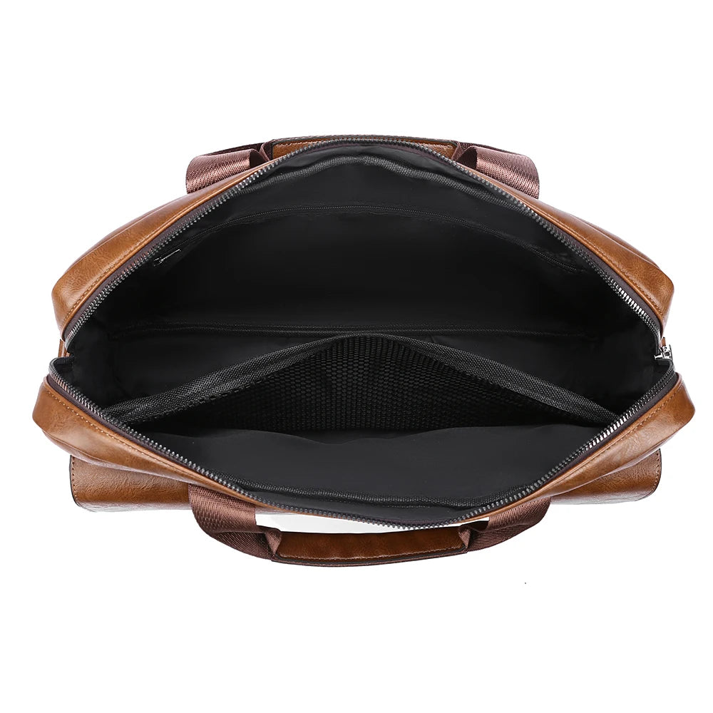Executive Leather-Look Commuter Briefcase - product view 7