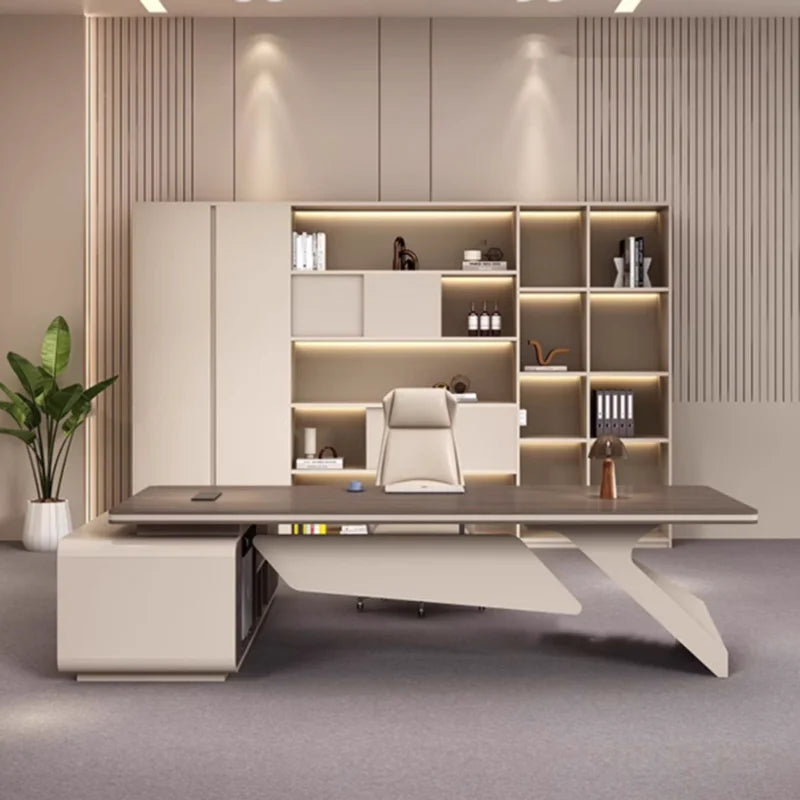 Minimalist Executive Office Desk for Organized Workspaces