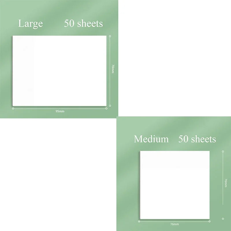 50sheets Transparent Posted It Sticky Note Pads Notepads