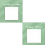 Transparent Sticky Note Pads PET Clear 50 Sheet Set
