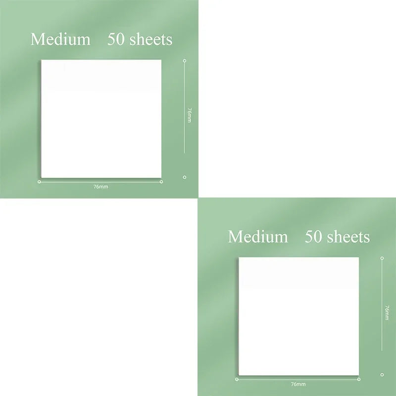 50sheets Transparent Posted It Sticky Note Pads Notepads
