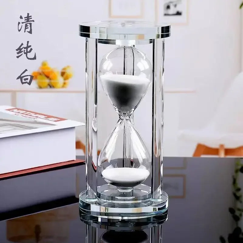 Modern Crystal Hourglass Sand Timer - 15/30 Minutes
