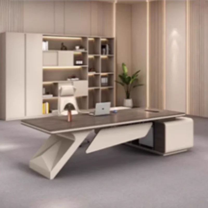 Minimalist Executive Office Desk for Organized Workspaces