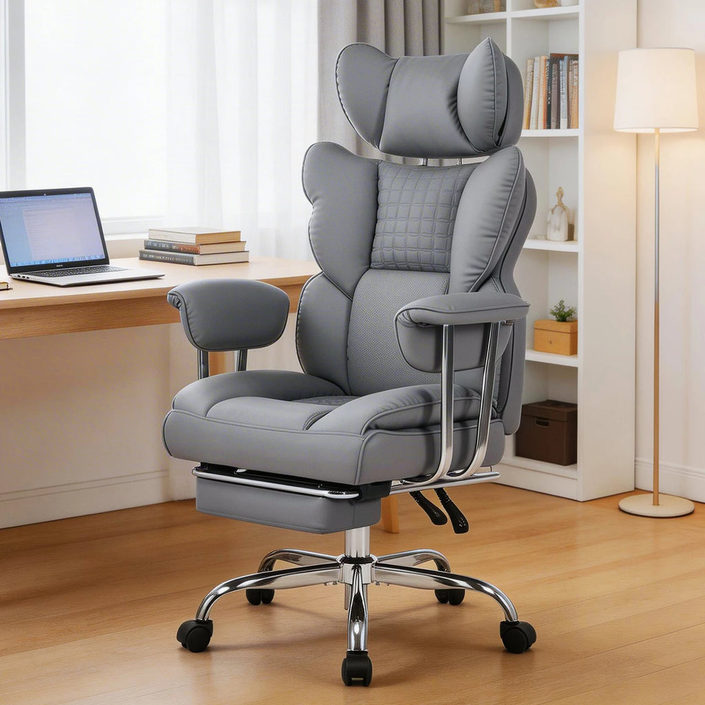 JHK Ergonomic Reclining Office Chair with Footrest