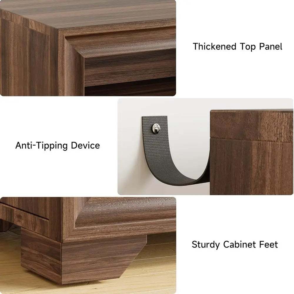 60 Inch Modern Sideboard Buffet Cabinet with Storage