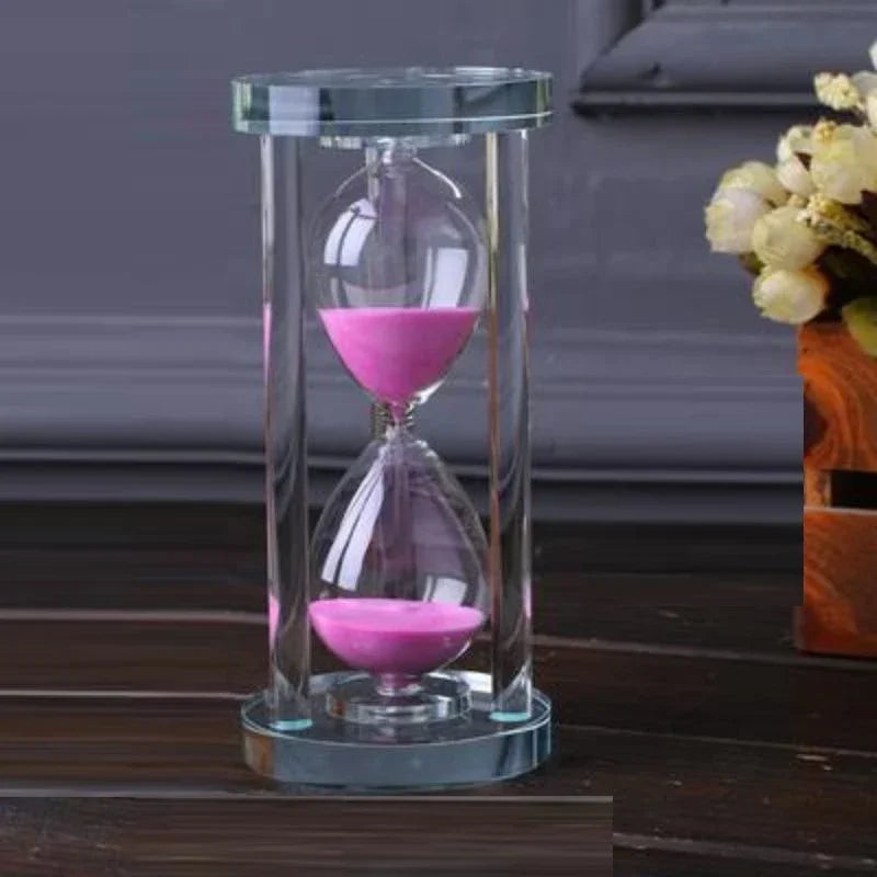 Modern Crystal Hourglass Sand Timer - 15/30 Minutes