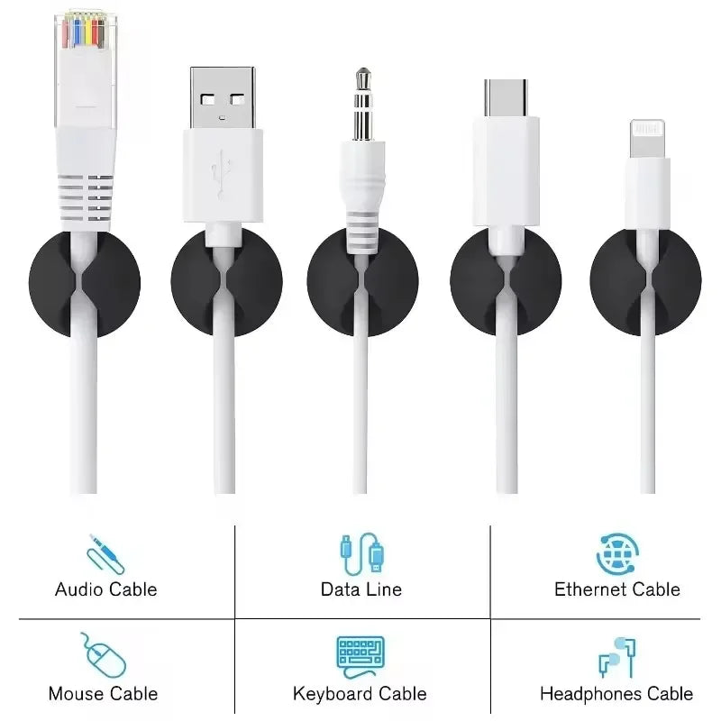 5/50pcs Mini Cable Winder Organizer Usb Charging Cable