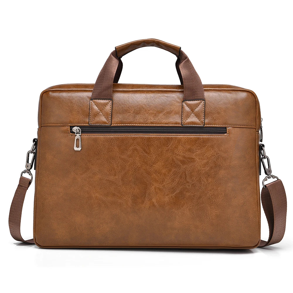 Executive Leather-Look Commuter Briefcase - product view 6