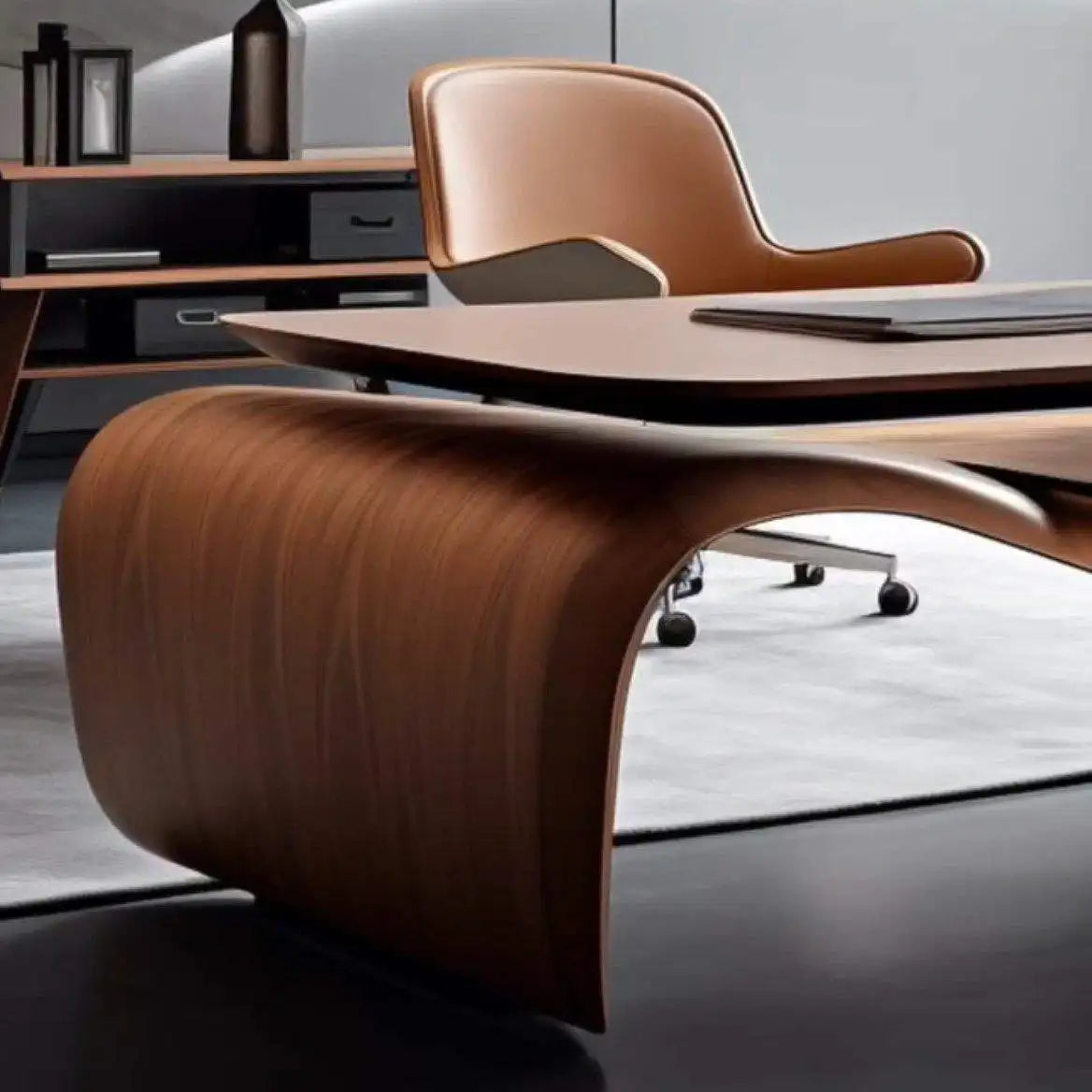 Eco-Friendly Modern L-Shaped Executive Office Desk