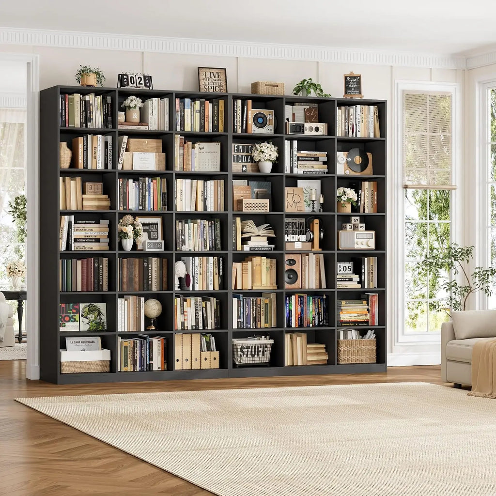 86 Inch Triple Wide Freestanding Book Storage Unit