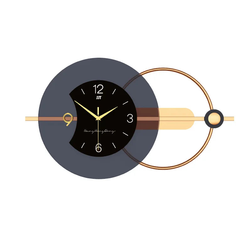 Large Modern Metal Acrylic Wall Clock - Silent & Stylish