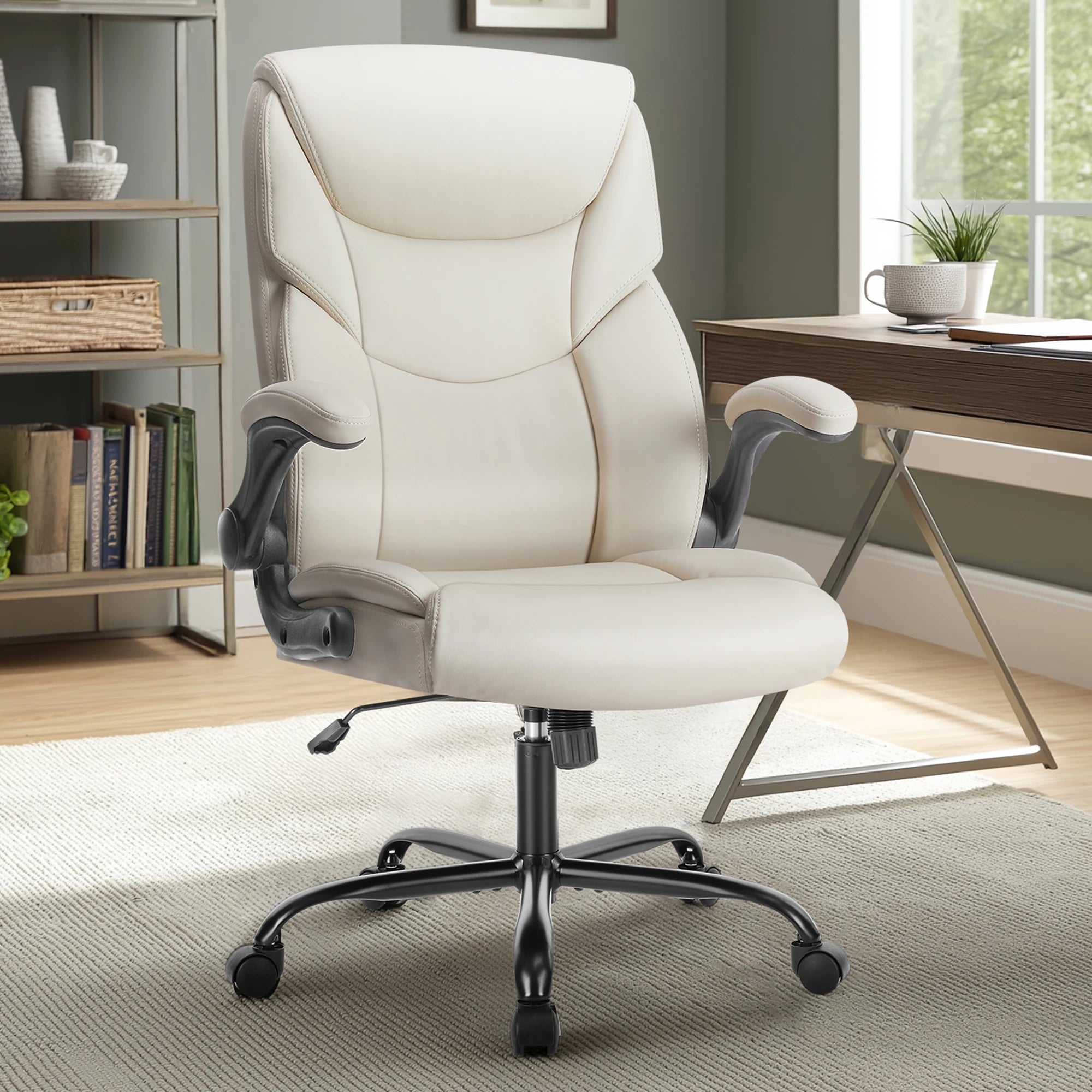 JHK Ergonomic Office Chair with Flip-up Arms
