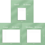 Transparent Sticky Note Pads PET Clear 50 Sheet Set