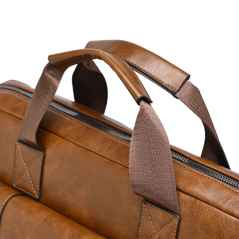 Executive Leather-Look Commuter Briefcase - product view 8