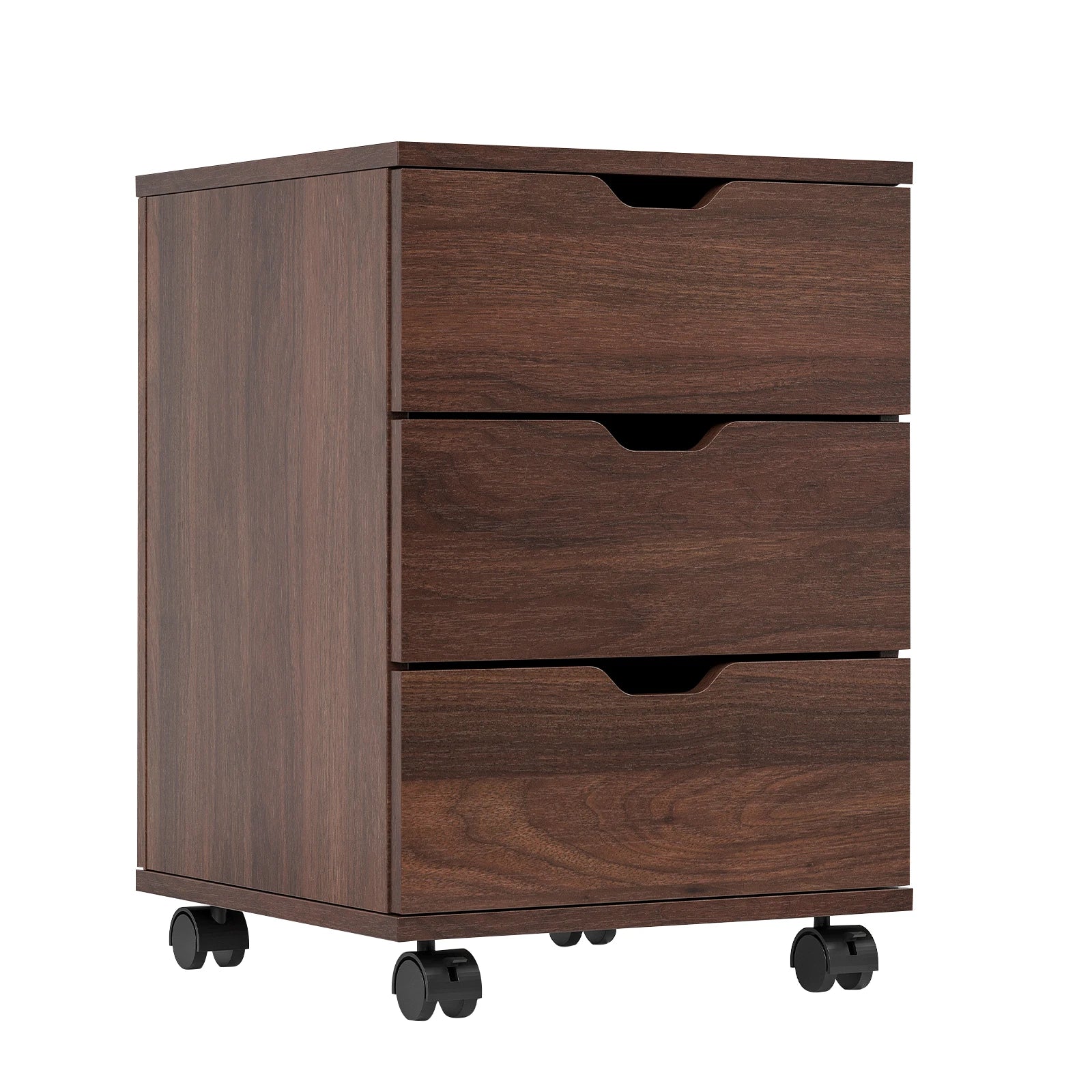 Farini 3-Drawer Under Desk File Cabinet with Lockable Casters