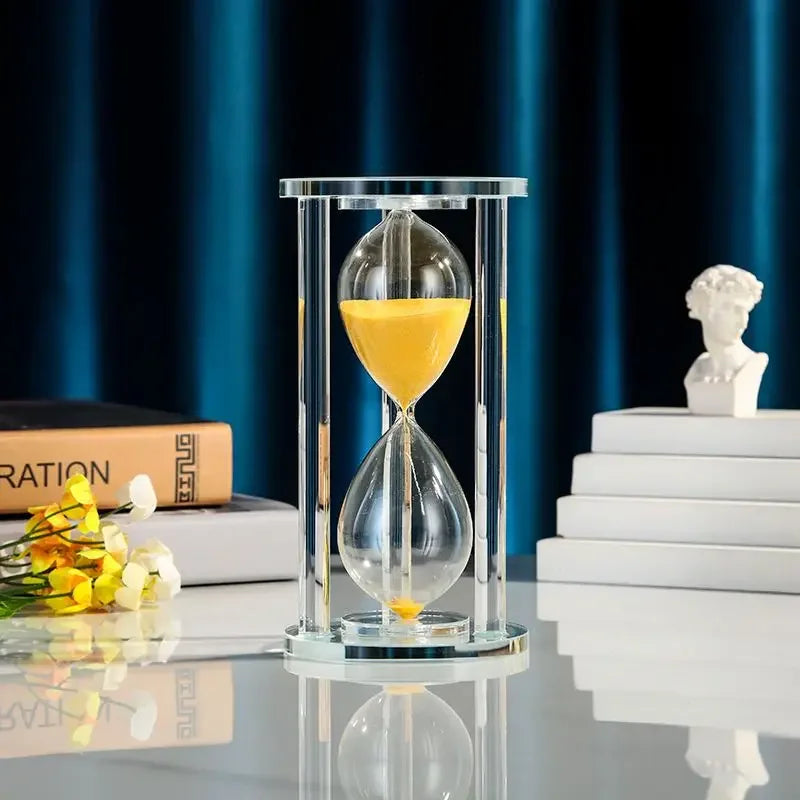 Modern Crystal Hourglass Sand Timer - 15/30 Minutes