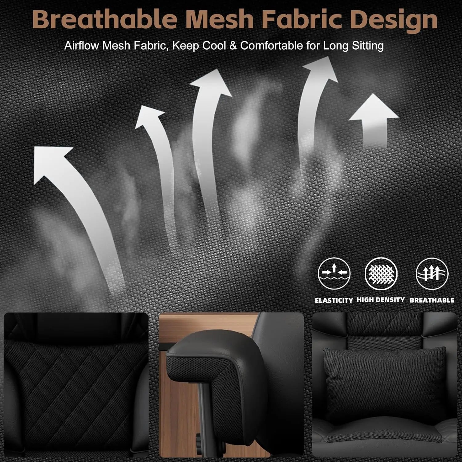 Ergonomic High Back Chair with Adjustable Features