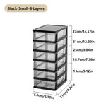 Clear Desktop Storage Box With Drawer Plastic Organizer