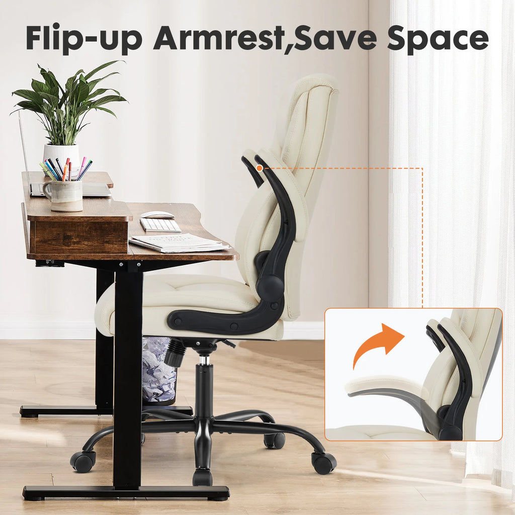 JHK Ergonomic Office Chair with Flip-up Arms