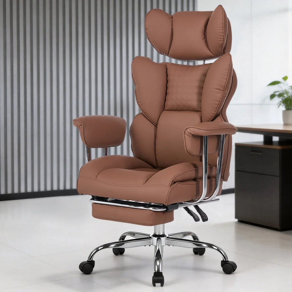 JHK Ergonomic Reclining Office Chair with Footrest