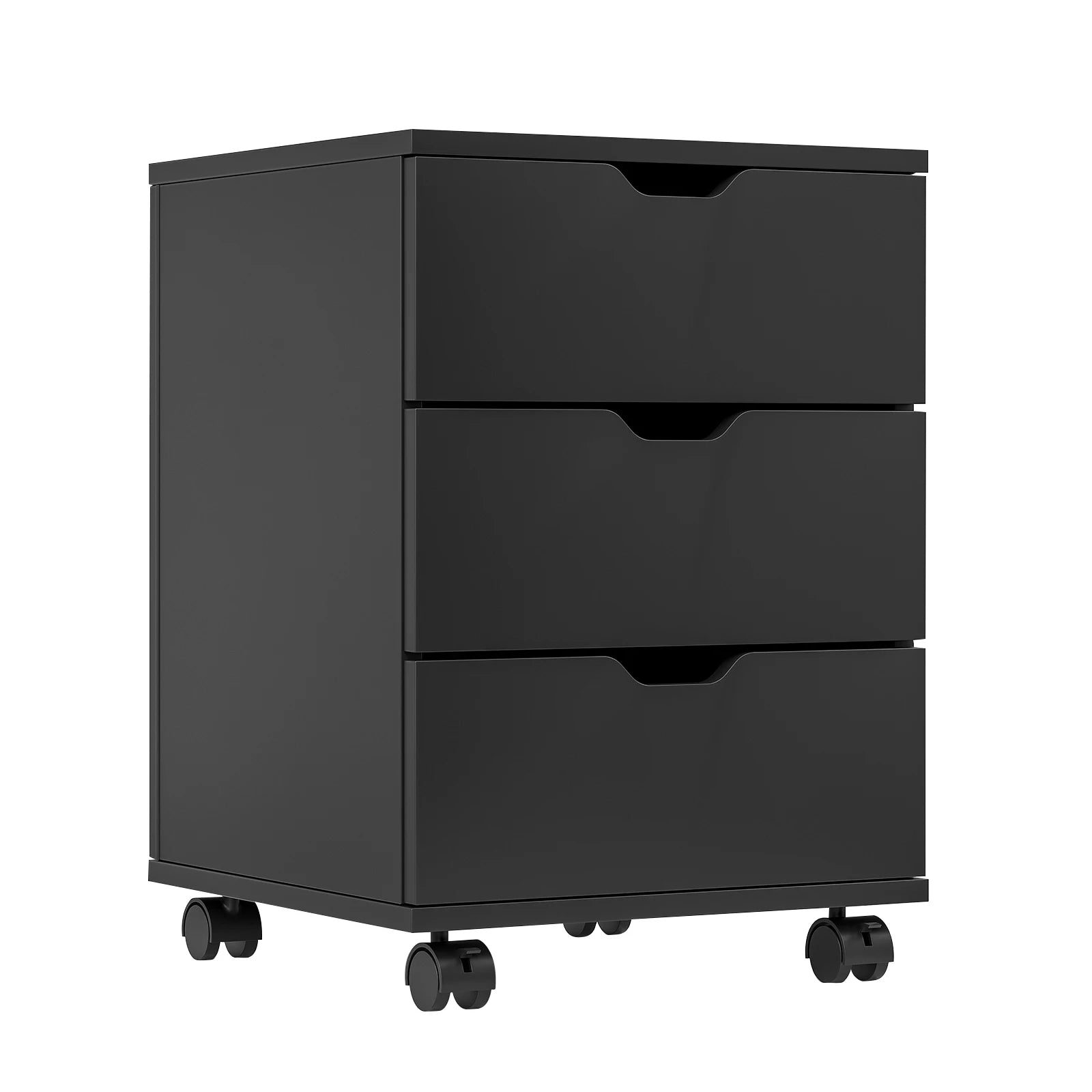 Farini 3-Drawer Under Desk File Cabinet with Lockable Casters
