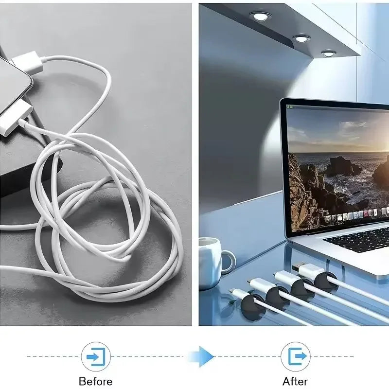 5/50pcs Mini Cable Winder Organizer Usb Charging Cable