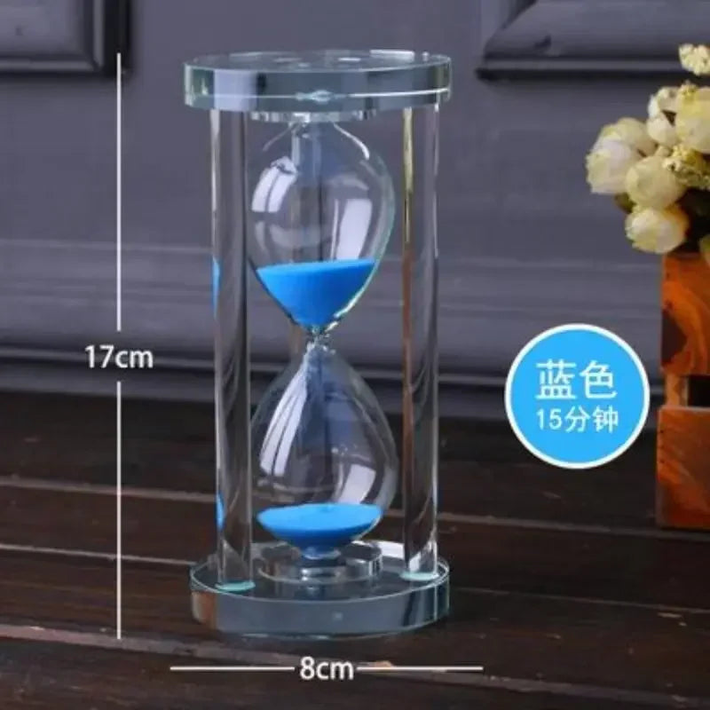 Modern Crystal Hourglass Sand Timer - 15/30 Minutes