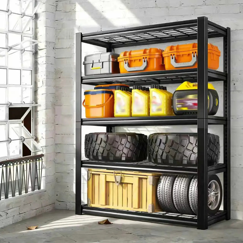Nnovaroom 72" Adjustable Metal Double Layer Shelving Unit