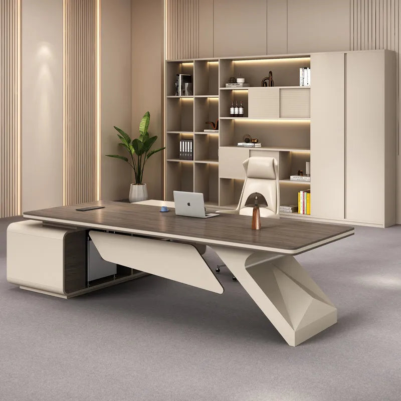 Minimalist Executive Office Desk for Organized Workspaces
