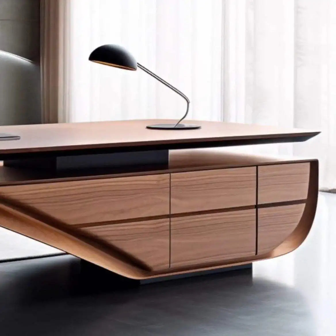 Eco-Friendly Modern L-Shaped Executive Office Desk