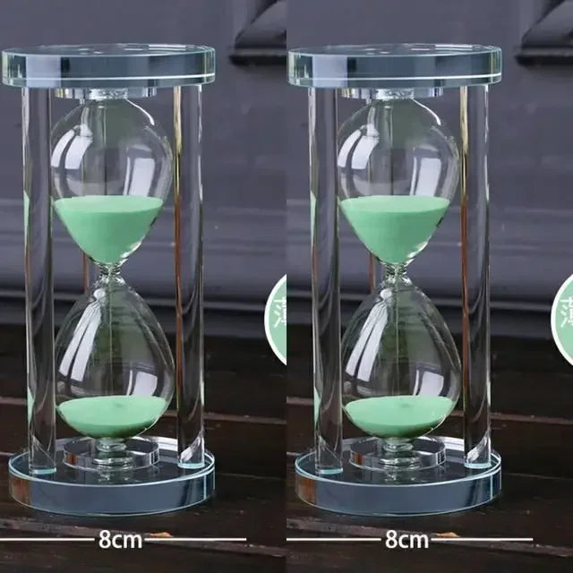 Modern Crystal Hourglass Sand Timer - 15/30 Minutes
