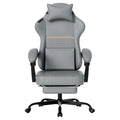 Ergonomic PU Gaming Chair with Footrest & Lumbar Support
