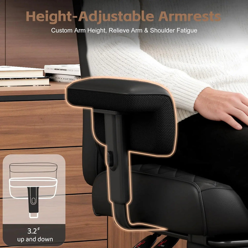 Ergonomic High Back Chair with Adjustable Features