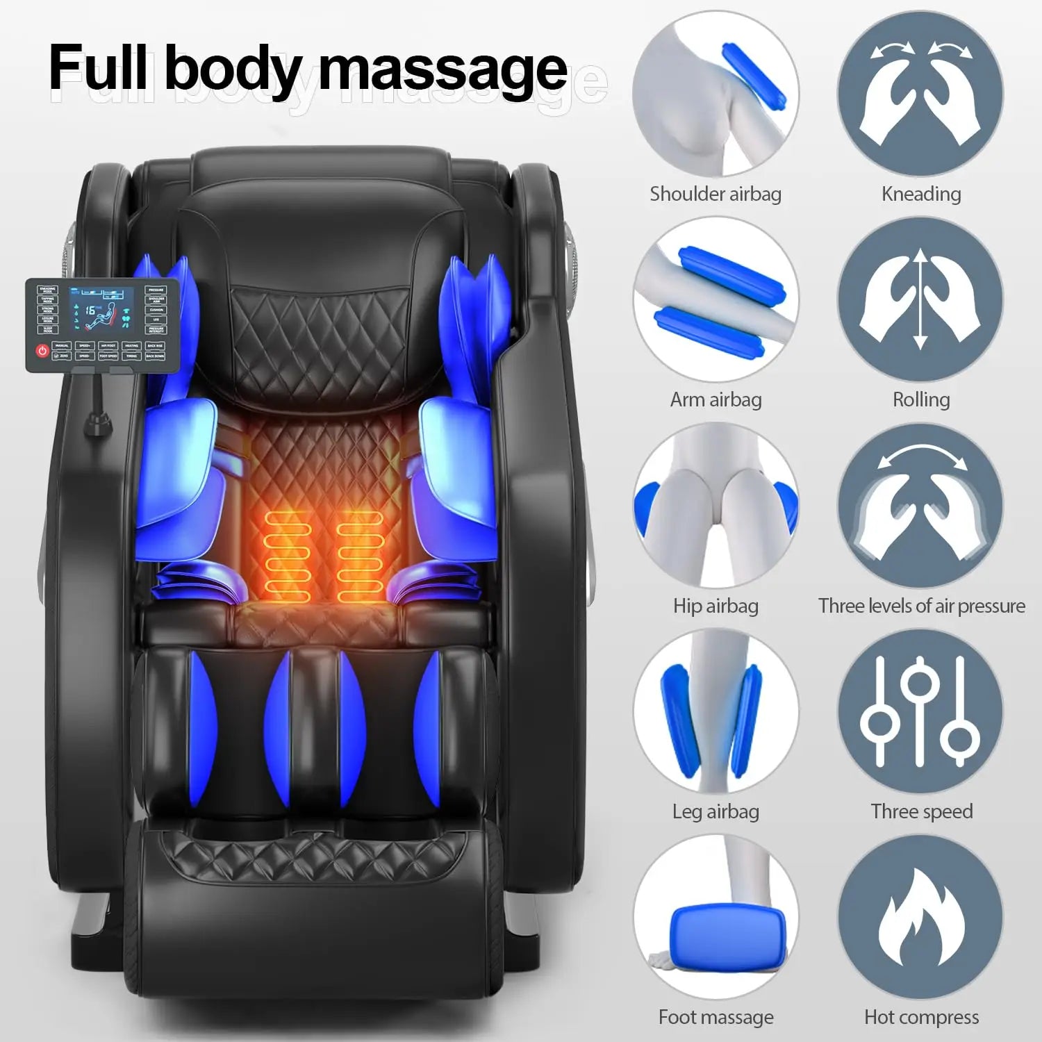 Full Body Zero Gravity Massage Chair with Heating