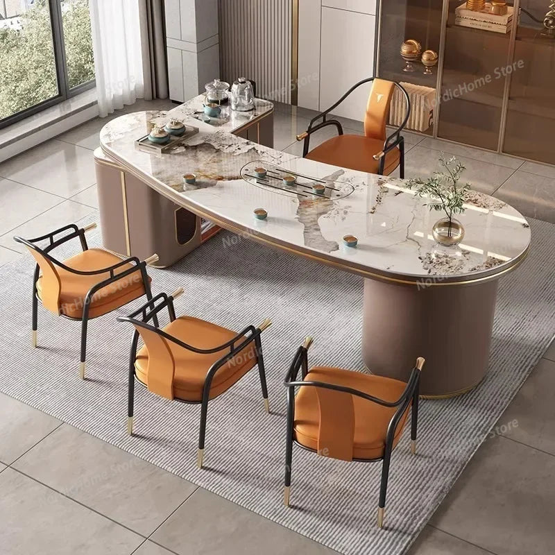 Modern L-Shaped Office Desk with Storage Drawers