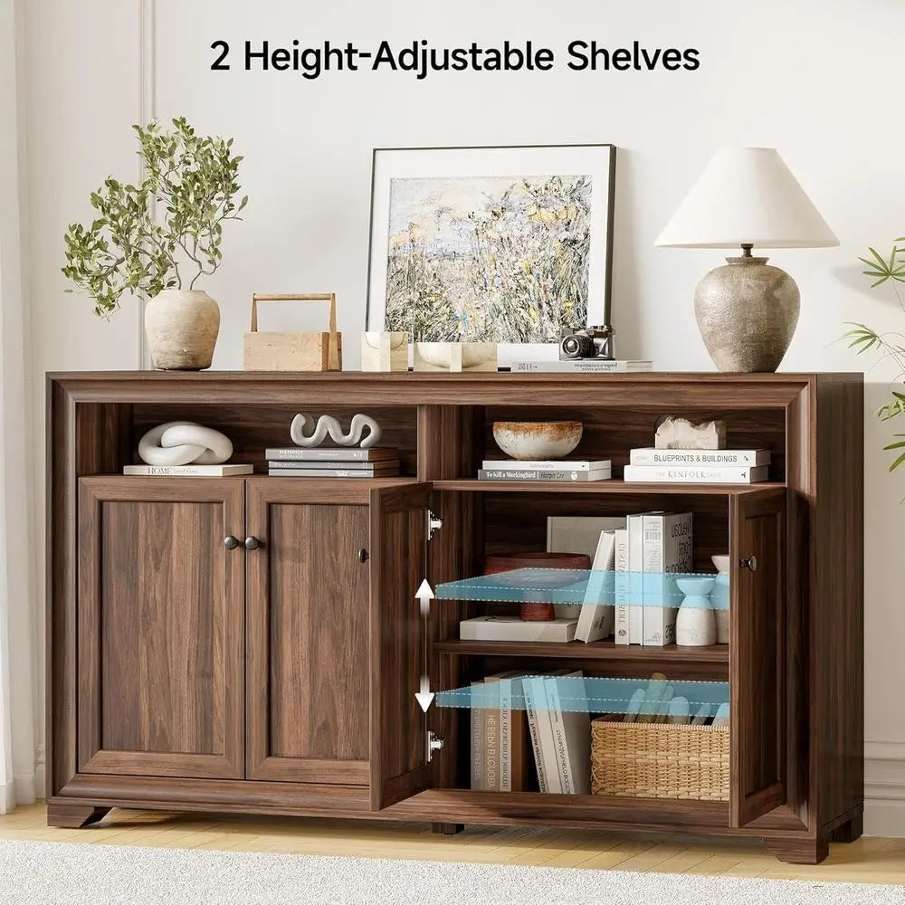 60 Inch Modern Sideboard Buffet Cabinet with Storage