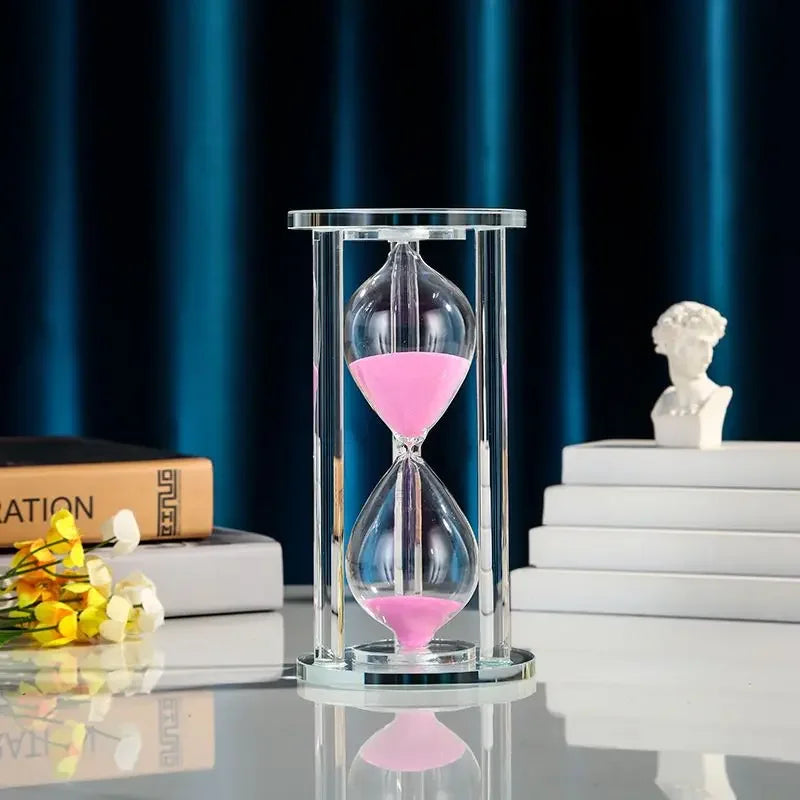Modern Crystal Hourglass Sand Timer - 15/30 Minutes