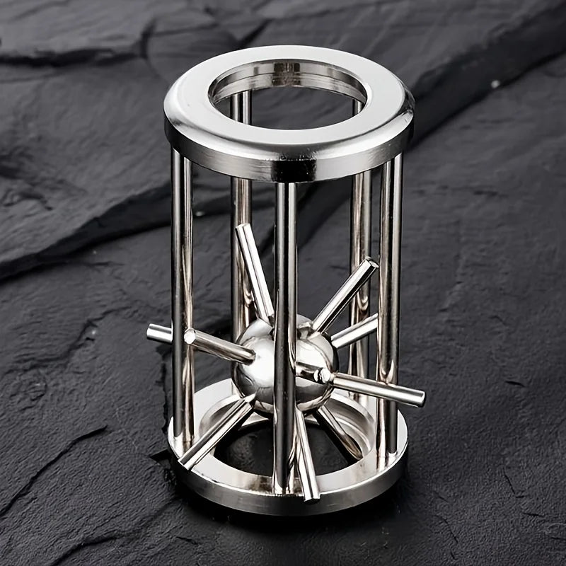 Stainless Steel Cage Challenge Puzzle Game for Adults