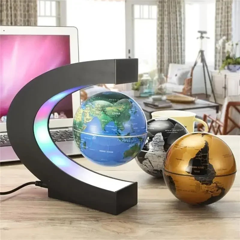 Magnetic Floating Globe LED Lamp - Unique Home Decor
